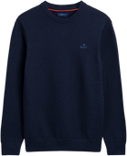 D1. Cotton Texture Crew - Marine